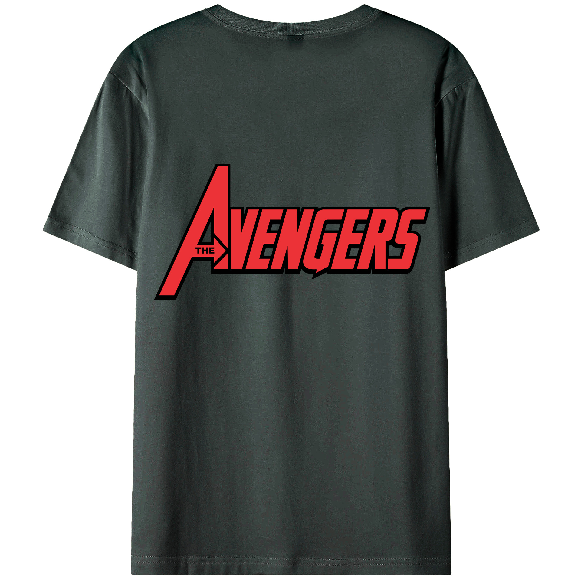 （画像用） アベンジャーズ The Avengers 綿100％ メンズ半袖Tシャツ（バックプリント） 通気性